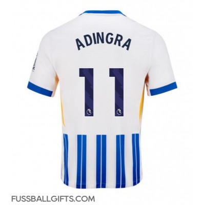 Brighton Simon Adingra #11 Fußballbekleidung Heimtrikot 2024-25 Kurzarm Brighton Simon Adingra #11 Fußballbekleidung Heimtrikot 2024-25 Kurzarm